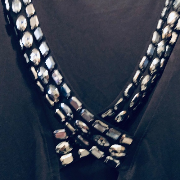 Erato Beaded Mini Dress/Blouson Top - Picture 3 of 7